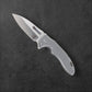 MECHFORCE RICK LALA COLLAB SENTRY FOLDING KNIFE DIAMOND PLATE TITANIUM HANDLE M390