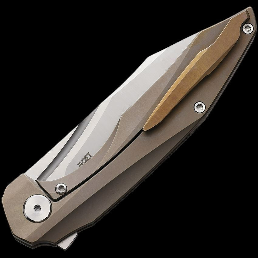 CMB 11G Dagon Frame lock Knife Bronze Handles