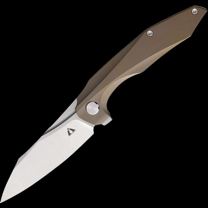 CMB 11G Dagon Frame lock Knife Bronze Handles