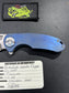 Curtiss – F3M-SPFL-ST/SL – F3 Med Spanto Flipper Slim – Folding Knife – CTS-XHP Stonewash Drop Point – Titanium – Battleworn Blue