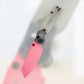 BESTECHMAN CICADA'S FOLDING KNIFE JADE ULTEM HANDLE 10CR15MOV PLAIN PINK BLADE BMK06H