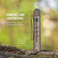 OLIGHT I3T EOS 180 Lumens Dual-Output Slim EDC Flashlight (FDE) for Camping and Hiking, Tail Switch Flashlight with AAA Battery