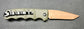 Boker Desert Warrior Kalashnikov Tanto Automatic Knife Green (3.25" D2 Copper)