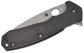 Spyderco Brian Lai Amalgam Flipper Knife 3.8" S30V Satin Plain Blade, Carbon Fiber/G10 Laminate Handles - C234CFP