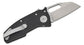 Andrew Demko Nano Shark Shark Lock Folding Knife 2.125" CPM-20CV Stonewashed Shark Foot Blade, Black G10 Handles - NANO-SHARK G10BLK 20CV