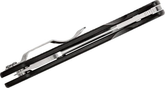 Spyderco Kelly McCann Canis Folding Knife 3.36" S30V Satin Plain Blade, Peel-Ply Carbon Fiber/G10 Laminate Handles - C248CFP