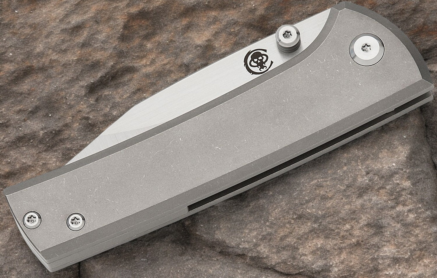 Chaves Scapegoat Street Frame Lock Knife Gray Titanium (3.5" Satin)