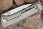 Chaves Scapegoat Street Frame Lock Knife Gray Titanium (3.5" Satin)