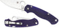 Spyderco Paramilitary 2 Folding Knife 3.42" CPM-S110V Satin Blade, Blue/Purple (Blurple) G10 Handles - C81GPDBL2
