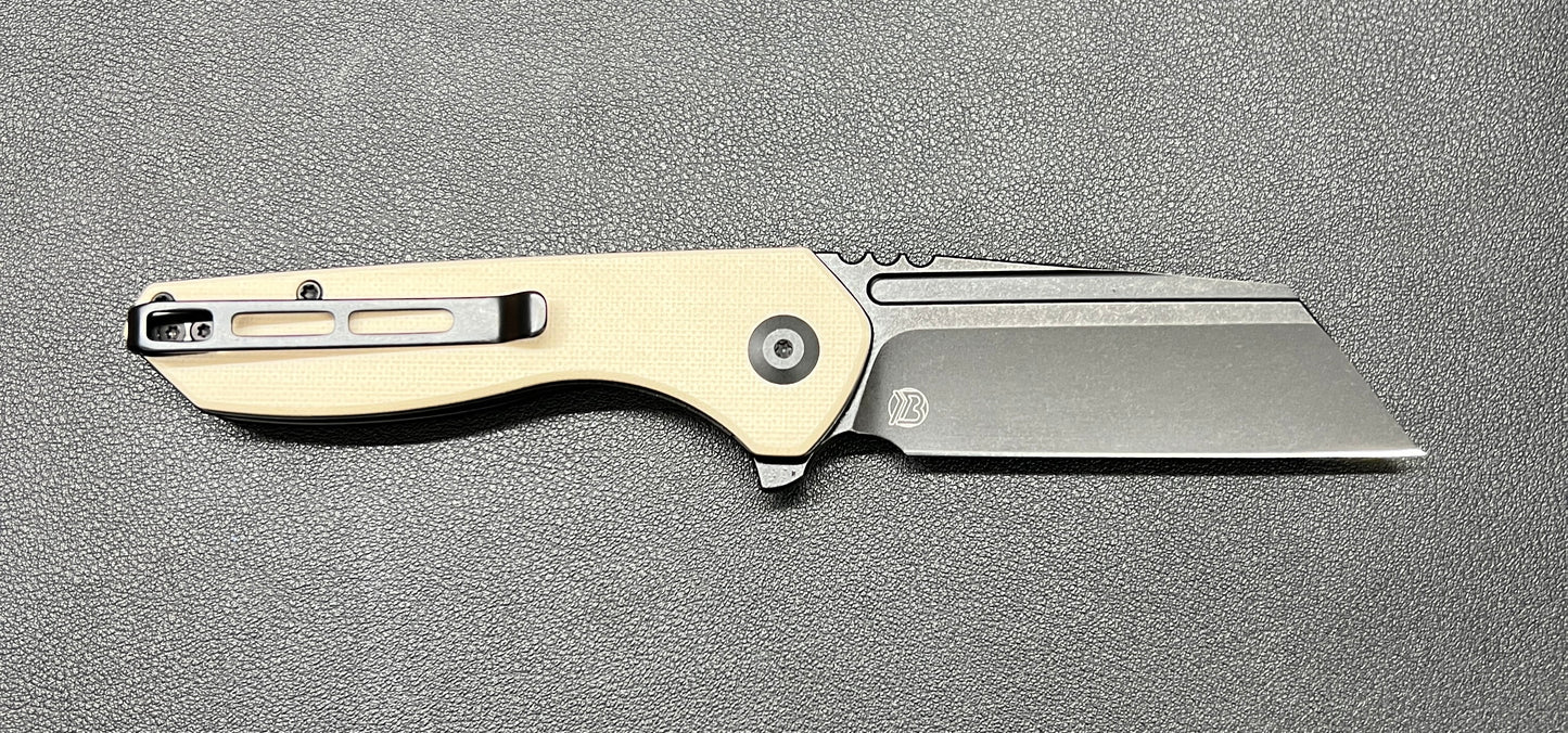 CIVIVI Knives Brian Brown ExOne Liner Lock Flipper Knife - NFL EDC Knives Tuxedo Version