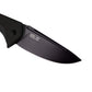 TEKTO F3 CHARLIE BUTTON LOCK FOLDING KNIFE BLACK G10 HANDLE D2 DROP POINT PLAIN BLACK BLADE