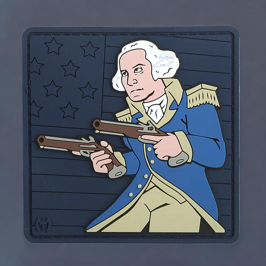 3D Morale Patch - George Washington - Blue