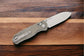 Kizer Cutlery Vanguard Azo Drop Bear Folding Knife 2.97" 154CM Stonewashed Drop Point Blade, Black (Gray)Micarta Handles - V3619C3
