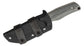 Kizer Cutlery 1049A1 Johnathan Styles Elgon Fixed Blade Knife 3.94" D2 Stonewashed Tanto, Gray Micarta Handles, Kydex Sheath