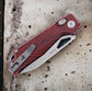 Kunwu Knives PULSAR Elmax Red G Mascus G-10 (3.3" Satin ) X705A-1