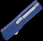 Lightning Blue D/A OTF Automatic Knife (3.25" Silver Kris)