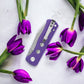 QSP Canary Folder Liner Lock Pocket Knife 14C28N Blade Purple G10 Handle QS150-D1
