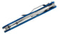 Spyderco Tenacious Lightweight Folding Knife 3.39" S35VN Satin Plain Blade, Blue FRN Handles - C122PBL
