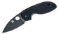 Spyderco Efficient Folding Knife 2.98" Black Oxide Plain Blade, Black G10 Handles - C216GPBBK