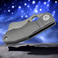 Spyderco Stovepipe Folding Knife 2.78" CPM-20CV Dark Stonewashed Cleaver Blade, Dark Titanium Handles, Frame Lock - C260TIP