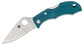 Spyderco Ladybug 3 Key Ring Knife 1.97" K390 Satin Plain Blade, Blue FRN Handles - LFP3K390 Seti