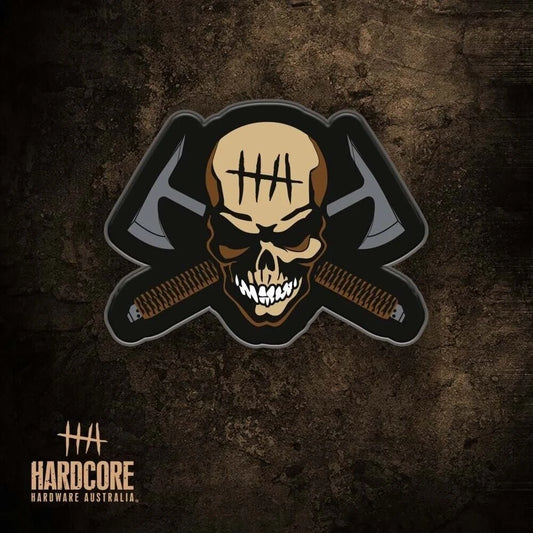 Hardcore Hardware Australia HHA 2012 Skull Morale Patch Soft Rubber PVC Build