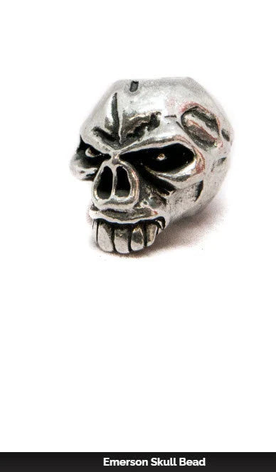 Emerson Skull Bead - Pewter