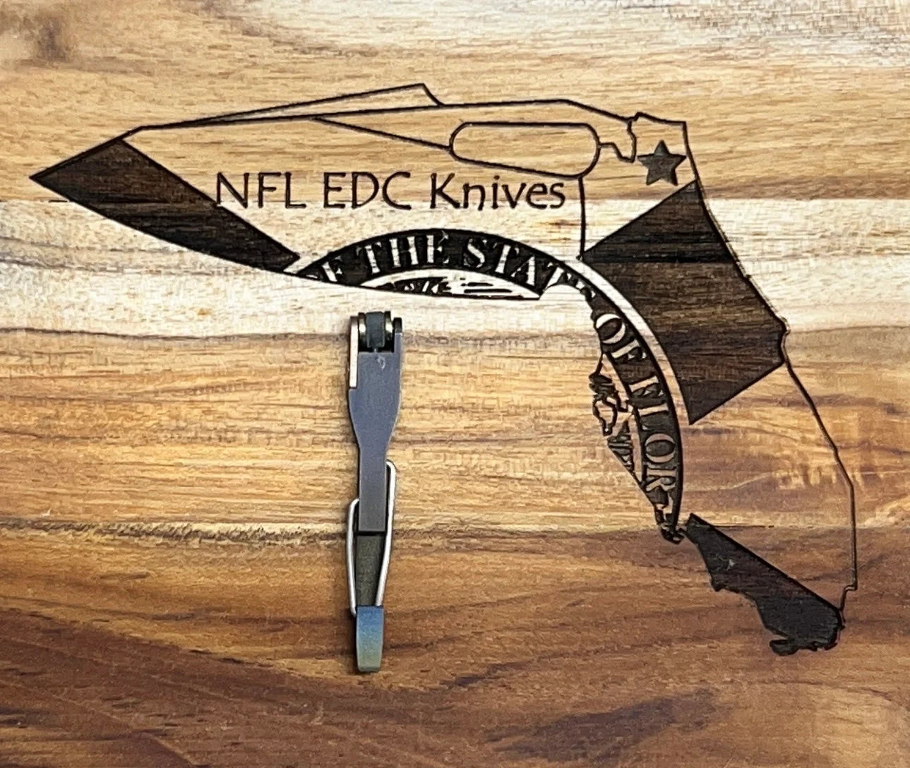 NFL_EDC_Knives Custom Tactical Anodized Vargo Outdoors Titanium Flint Lighter