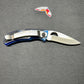 Hard Hat Lock Back Knife - Blue