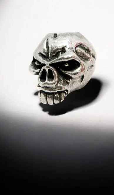 Emerson Skull Bead - Pewter