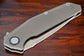 Kunwu Orion III 701-4 Titanium - Timascus Pivot & Clip - Satin Vanax Blade