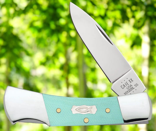 Case XX™ Lockback Seafoam Green G-10 18106 Stainless Steel Pocket Knife