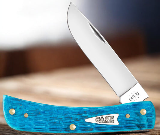 Case XX™ Sodbuster Jr Jigged Sky Blue Bone 50643 Stainless Pocket Knife