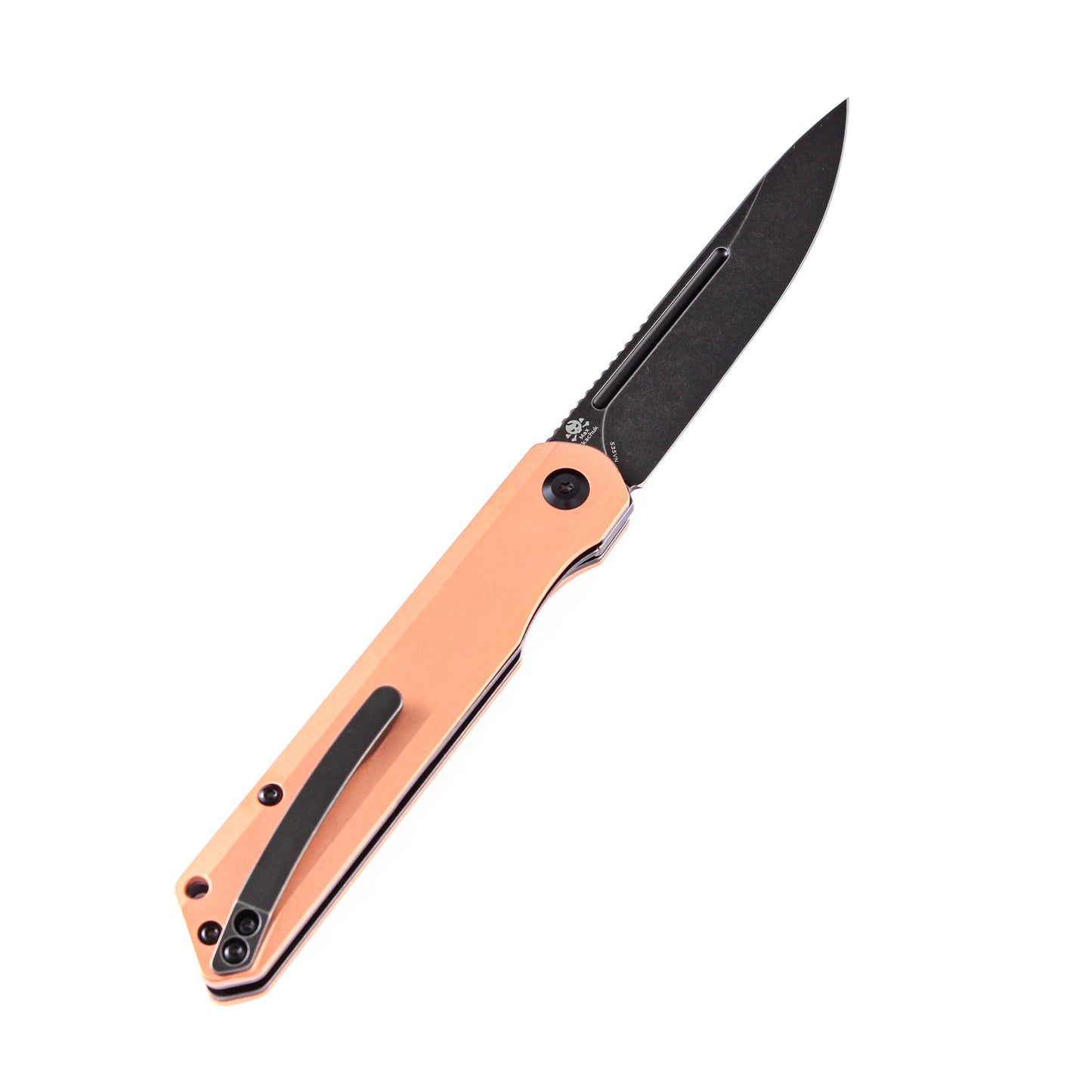 Kansept Prickle Folding Knife SS/Copper Handle S35VN Plain Edge K1012C1