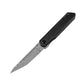 Kansept Knives Prickle Tanto Liner Lock Knife Carbon Fiber 3.5" Damascus