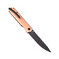 Kansept Prickle Folding Knife SS/Copper Handle S35VN Plain Edge K1012C1