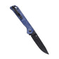 KIZER BEGLEITER folding knife - Blue Denim Micarta Handle 154CM Plain Black Blade V4458.2C1