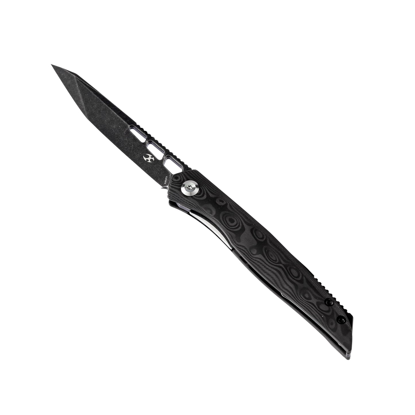 Kansept Knives Lucky Star Frame Lock Knife Carbon Fiber (3.5" Black SW) K1013T3