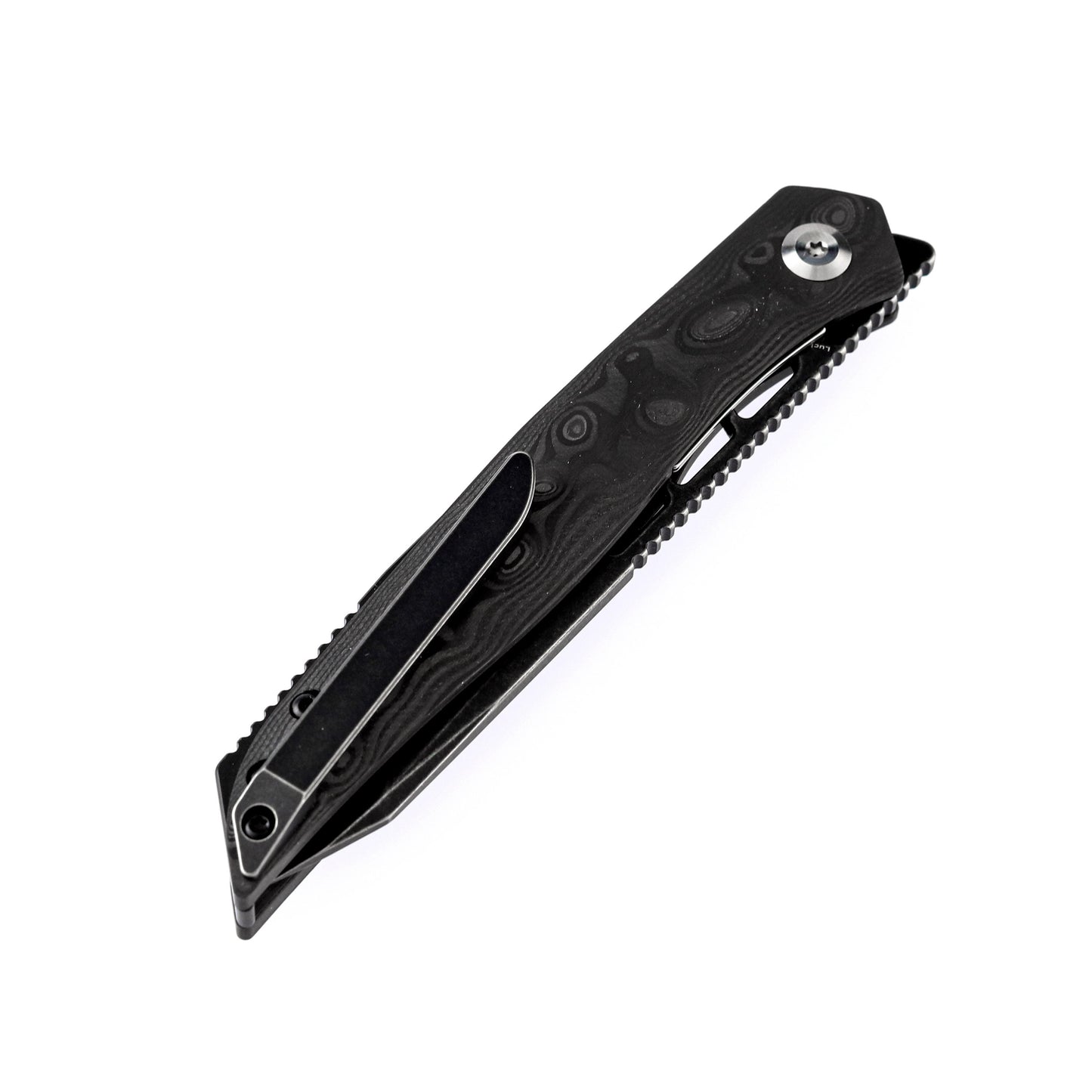 Kansept Knives Lucky Star Frame Lock Knife Carbon Fiber (3.5" Black SW) K1013T3