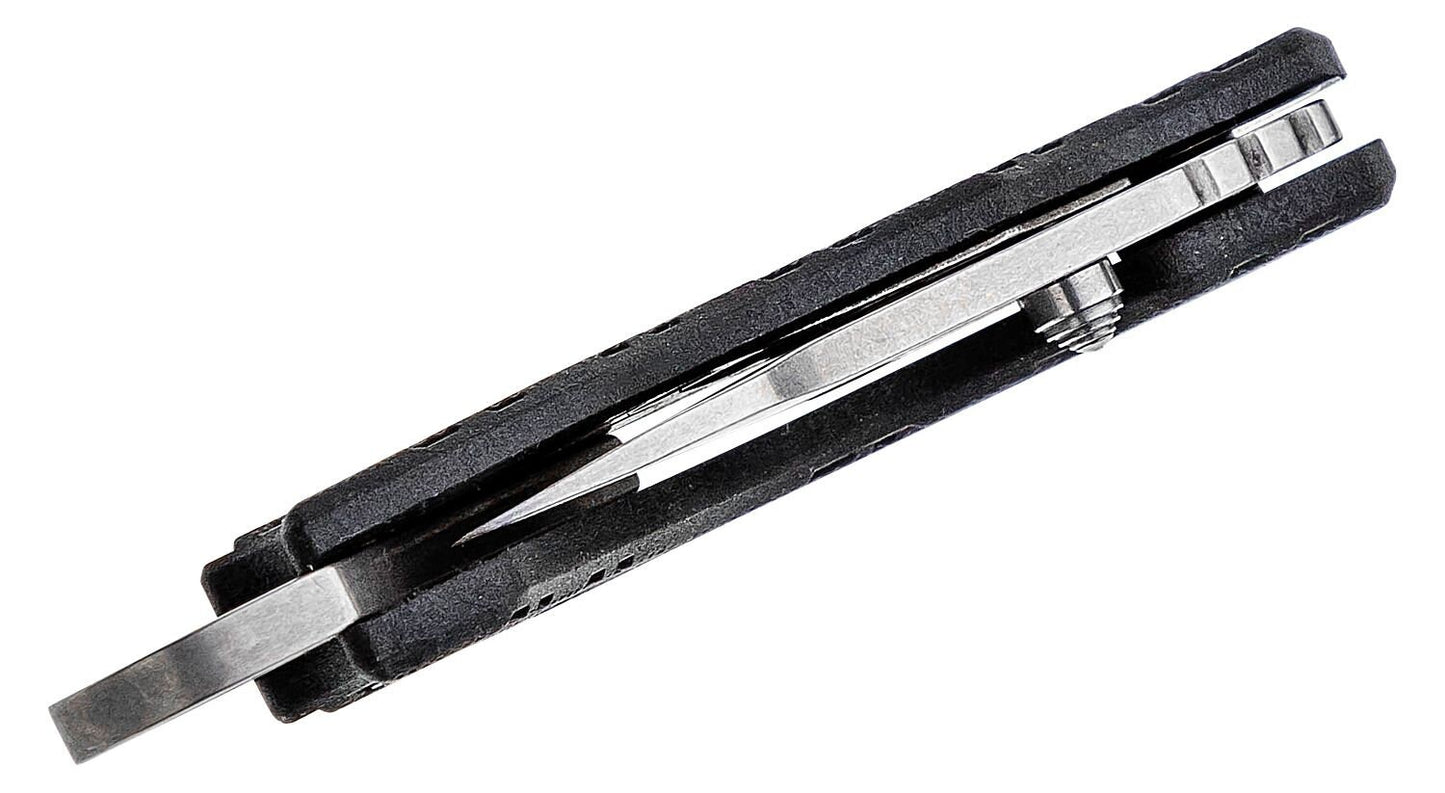 Kershaw 1025 Cinder Keychain Folding Knife 1.4" Stonewashed Blade, Zytel Handles - 1025X