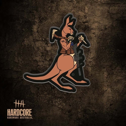 Hardcore Hardware Australia HHA 2015 Big Red Morale Patch Soft Rubber PVC Build