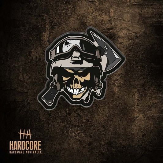 Hardcore Hardware Australia HHA 2014 Skull Morale Patch Soft Rubber PVC Build
