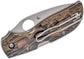 Spyderco Chaparral Folding Knife 2.8" CTS XHP Satin Plain Blade, Raffir Noble Handles (Coloration and Pattern May Vary) - C152RNP